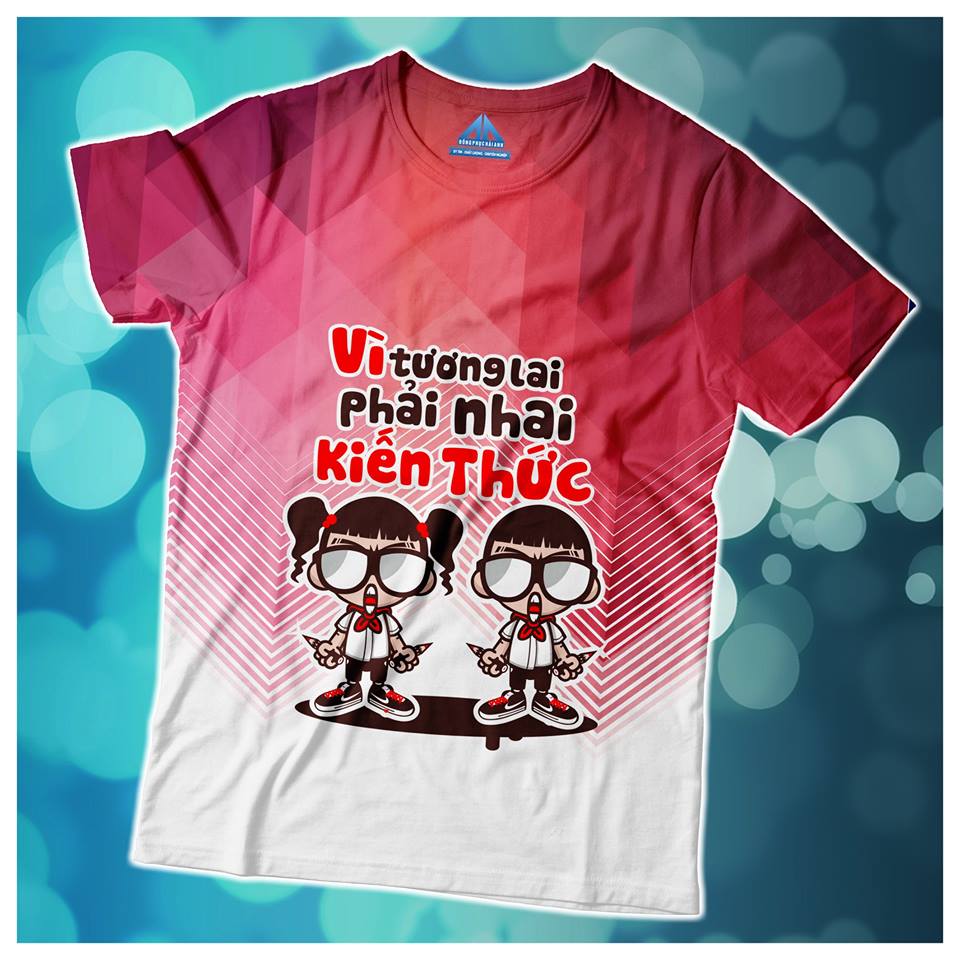 Áo lớp 3d cổ tròn mang đến phong cách trẻ trung, năng động