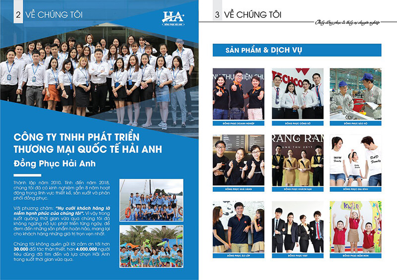 Catalogue làm áo đồng phục cung cấp cho khách hàng thông tin chi tiết nhất về sản phẩm.