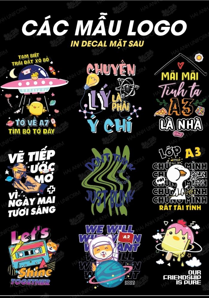 Những mẫu logo đồng phục lớp đẹp được thiết kế slogan ý nghĩa
