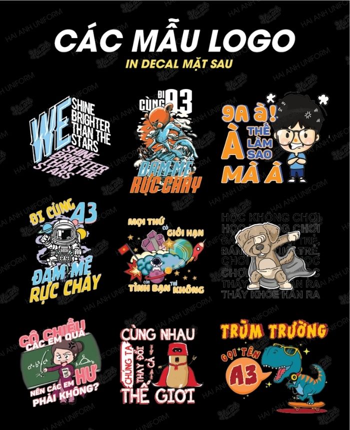 Các mẫu logo đồng phục lớp đẹp We Are Family