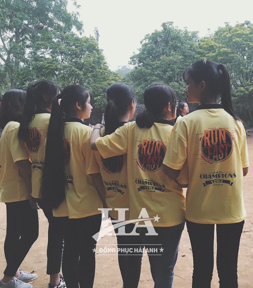 Mẫu áo thun đồng phục nhóm đẹp được Đồng phục Hải Anh thiết kế đầy ấn tượng