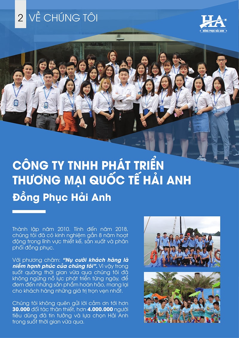 Đồng phục Hải Anh tự hào là đơn vị làm áo đồng phục công ty chất lượng hàng đầu