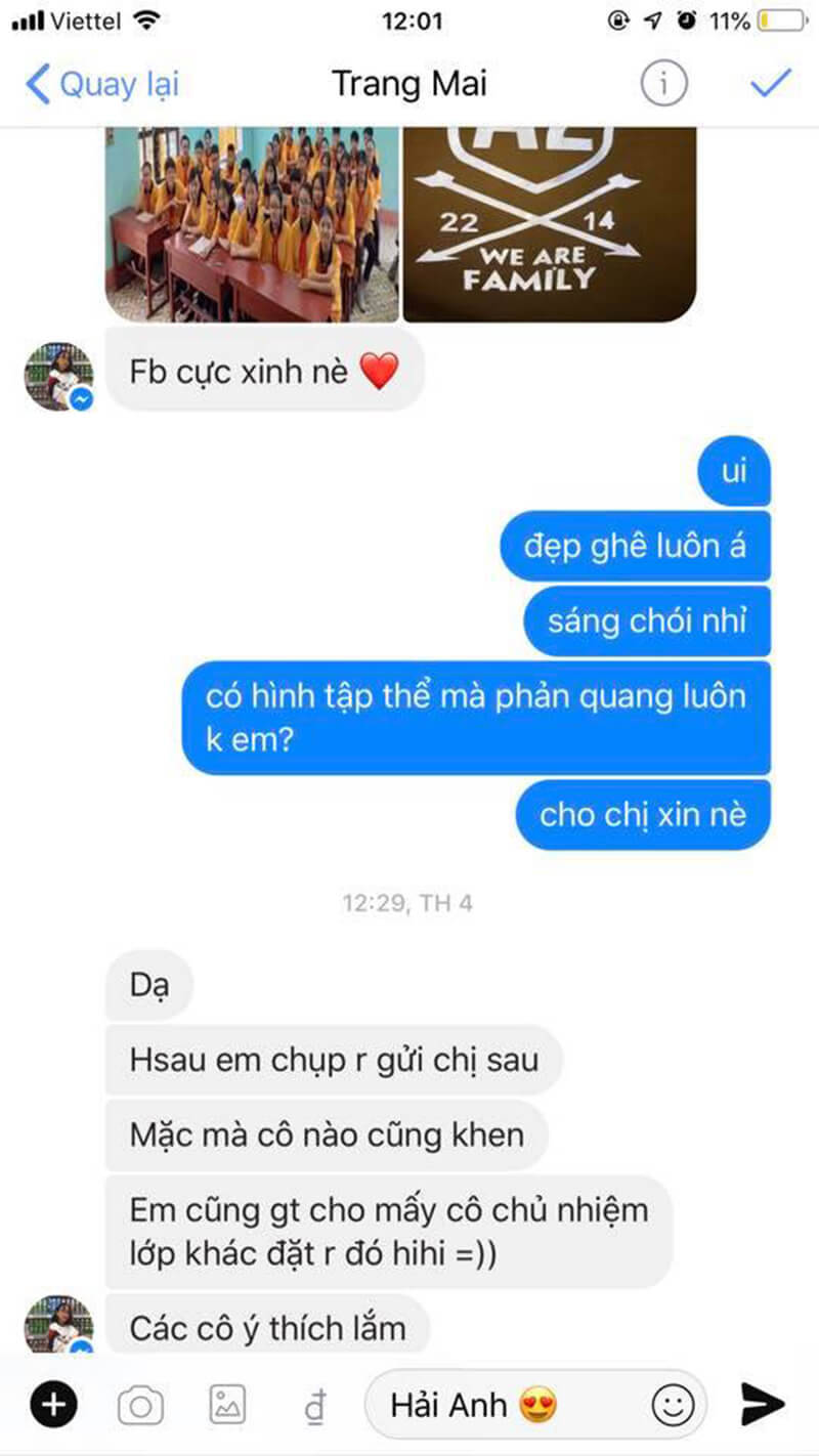 Áo lớp phản quang được các bạn học sinh phản hồi, đánh giá rất cao về sự độc đáo