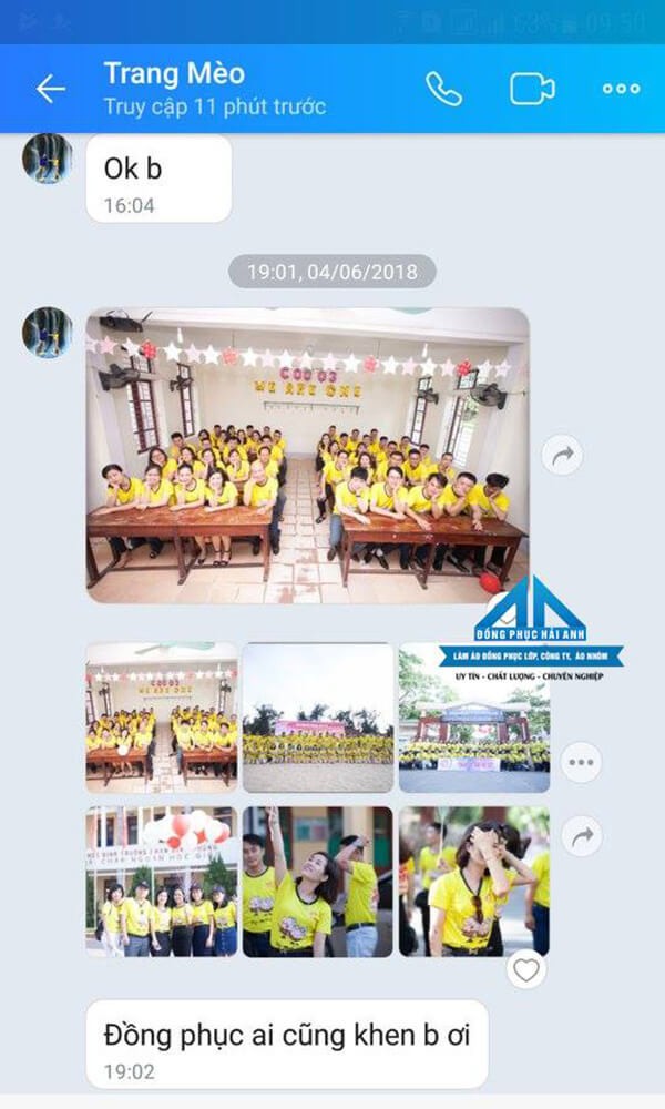 Trải qua hơn 8 năm hoạt động, Hải Anhh hiện giờ đã là địa chỉ may áo lớp đáng tin tưởng của nhiều tập thể. Ngay như các Feedback khách hàng vô cùng đáng yêu này đã minh chứng cho lời chúng tôi nói.
