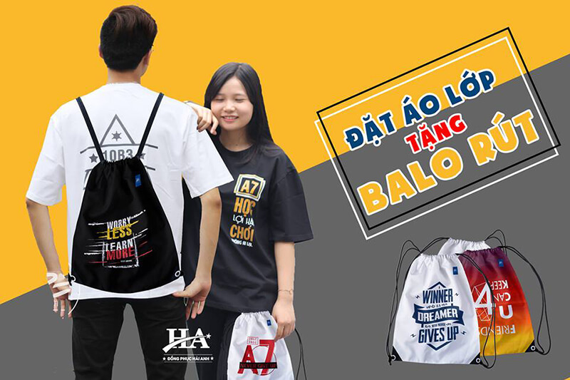 Chương trình khuyến mại Tặng Balo rút khi đặt áo lớp – Đồng phục Hải Anh