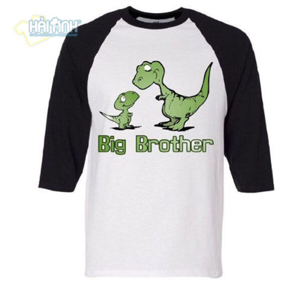 Áo lớp raglan slogan “Big Brother”