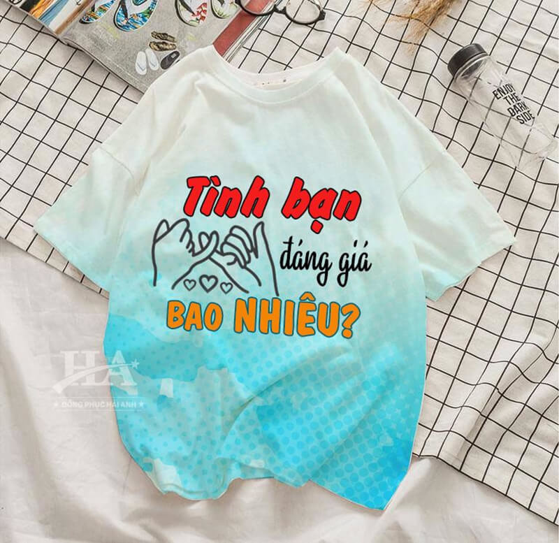Áo lớp siêu chất Typography
