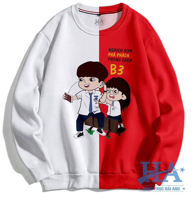 Áo lớp Sweater là một trong những item được nhiều các bạn học sinh ưa chuộng