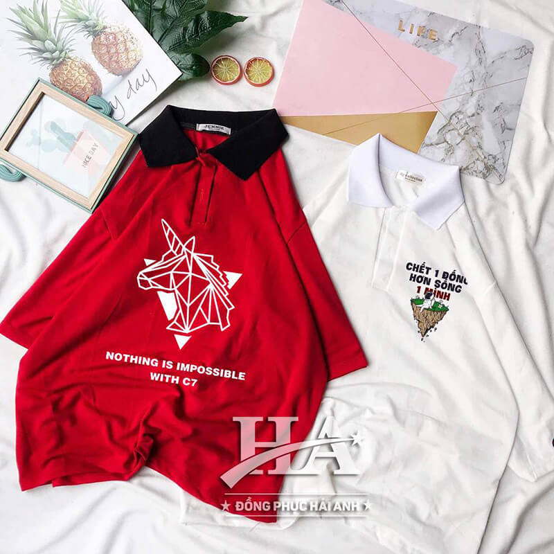 Bố cục hình in cần có sự hài hòa với tổng thể khi in áo lớp ở Hà Nội