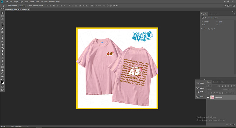 Photoshop là phần mềm chuyên dụng để làm áo lớp với rất nhiều tính năng khác nhau