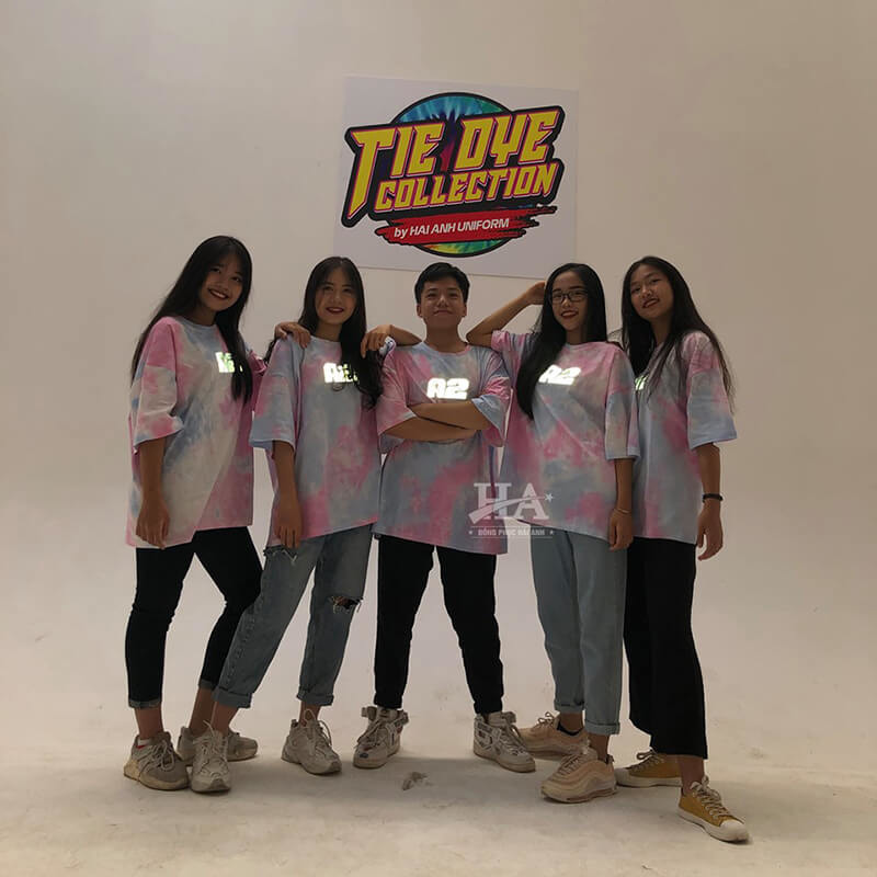 Mẫu áo lớp Tie dye lớp A2