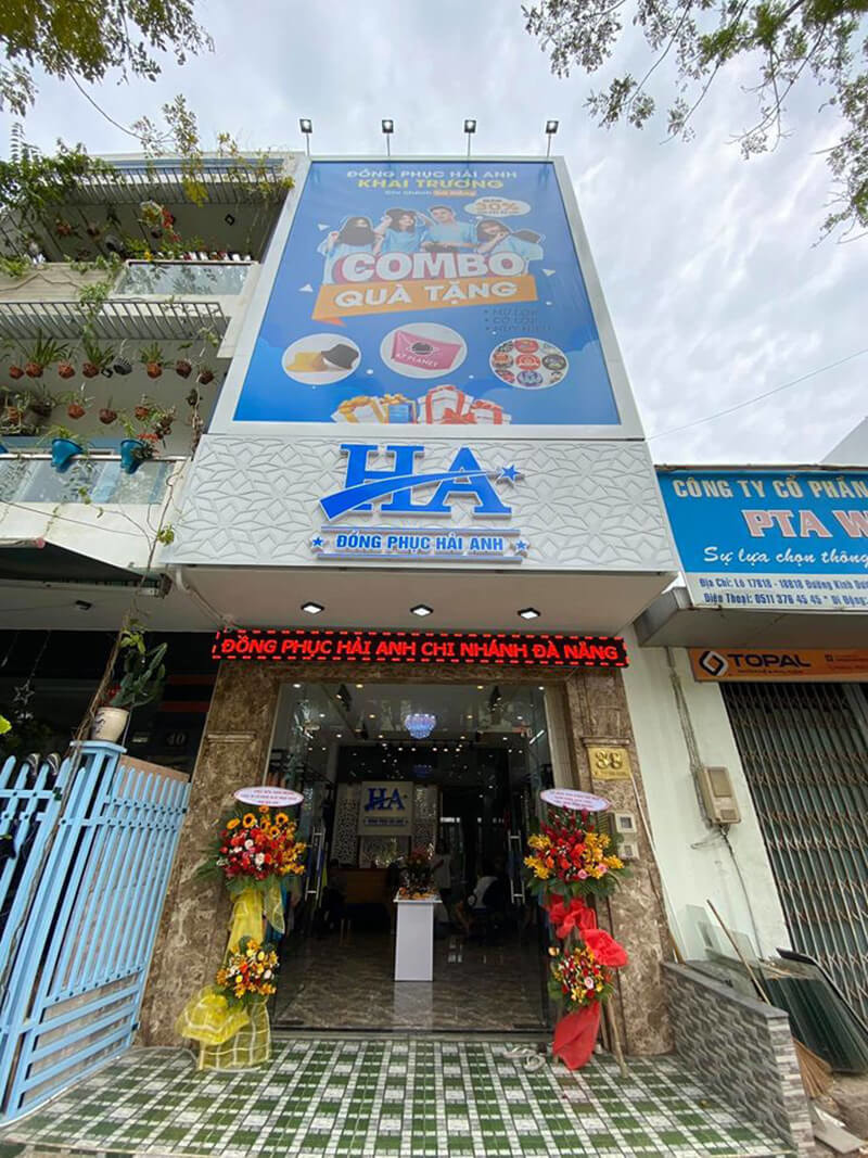Cơ sở Đồng phục Hải Anh khang trang tại Đà Nẵng