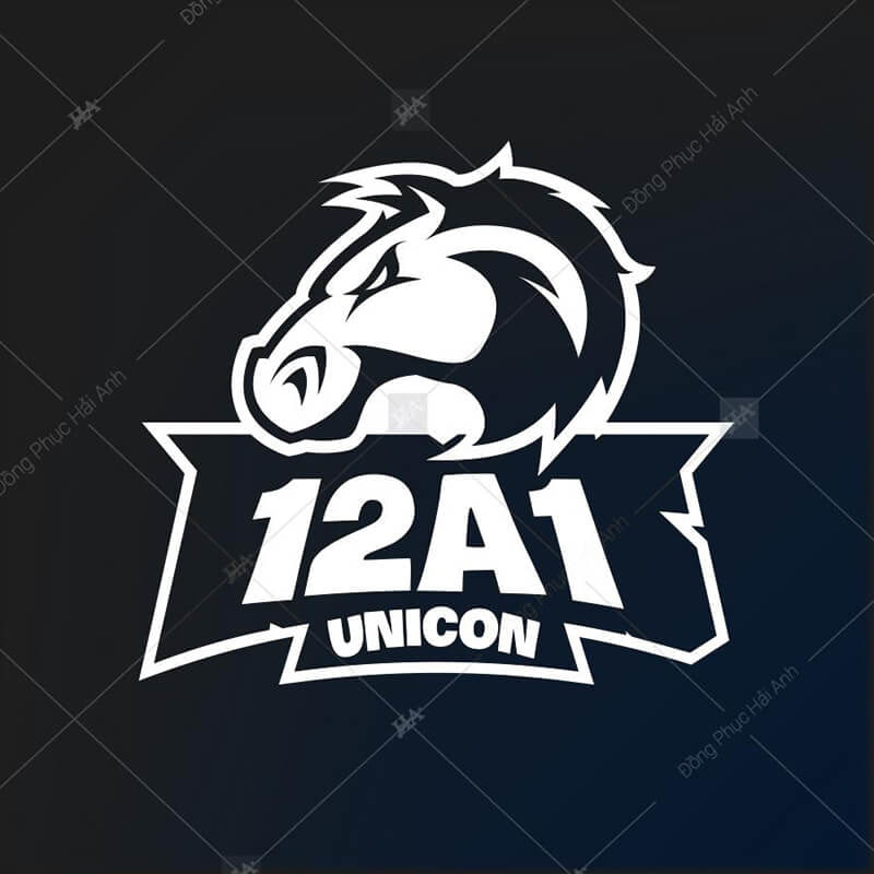 Mẫu hình in logo áo lớp 12A1