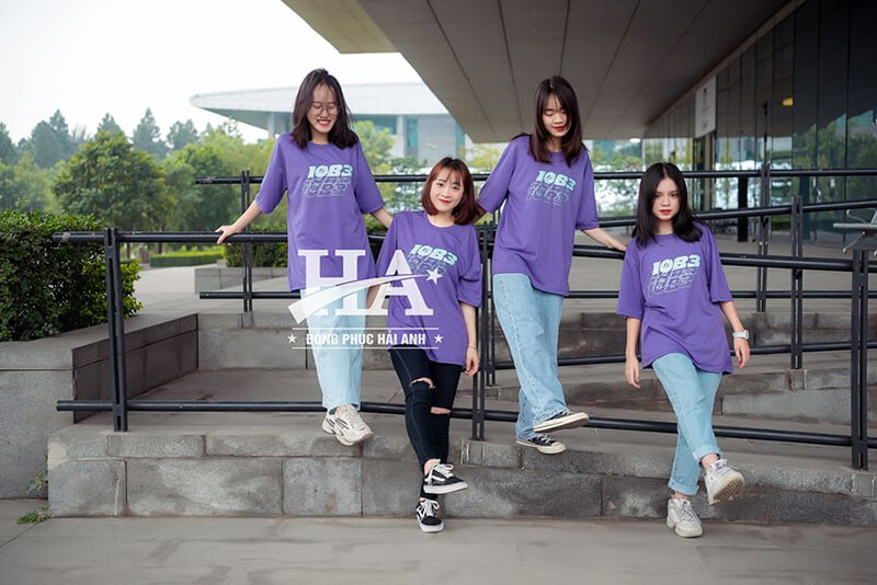 Mẫu áo lớp đẹp 2020 oversize