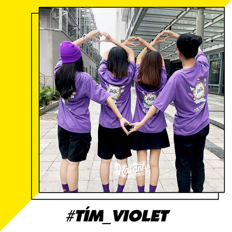 Màu áo lớp hot nhất hiện nay TÍM VIOLET