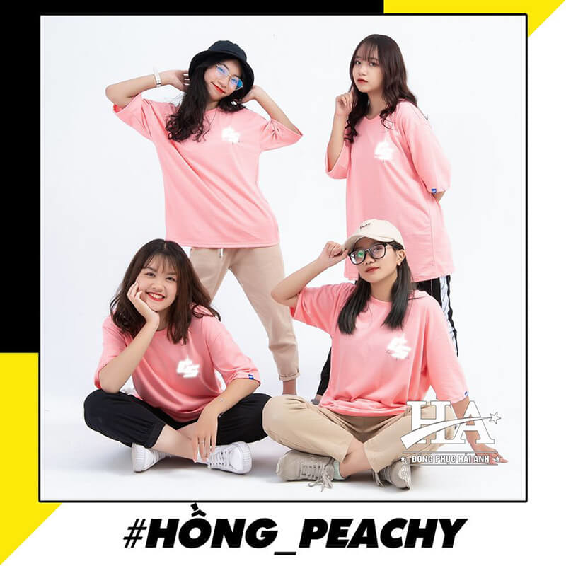 Màu áo lớp hot nhất hiện nay HỒNG PEACHY
