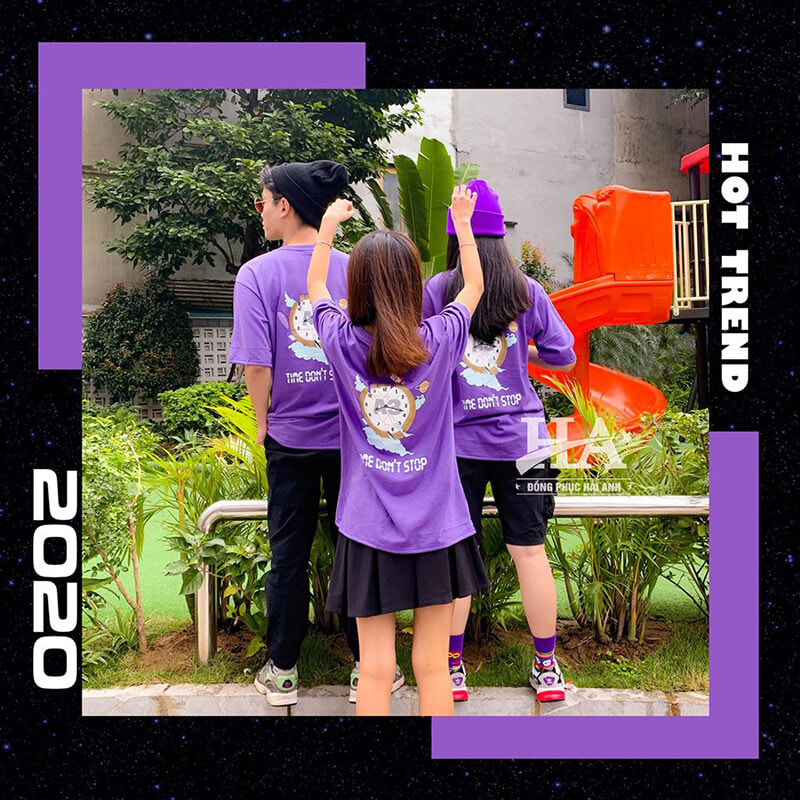 Áo lớp màu tím Violet