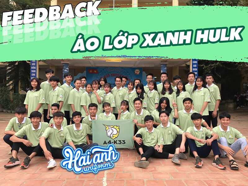 Áo lớp màu xanh Hulk