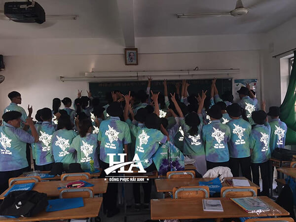 áo lớp Tie dye phản quang