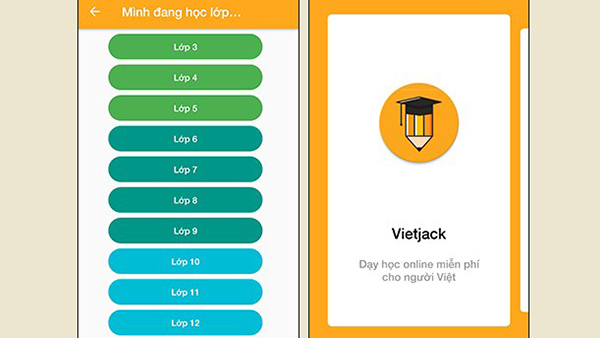 Trang web học toán online Vietjack.vn