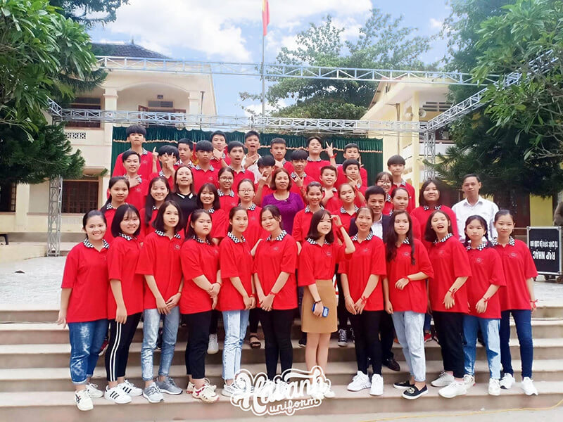Áo phông đồng phục mang tới cho học sinh nhiều sự lựa chọn màu sắc