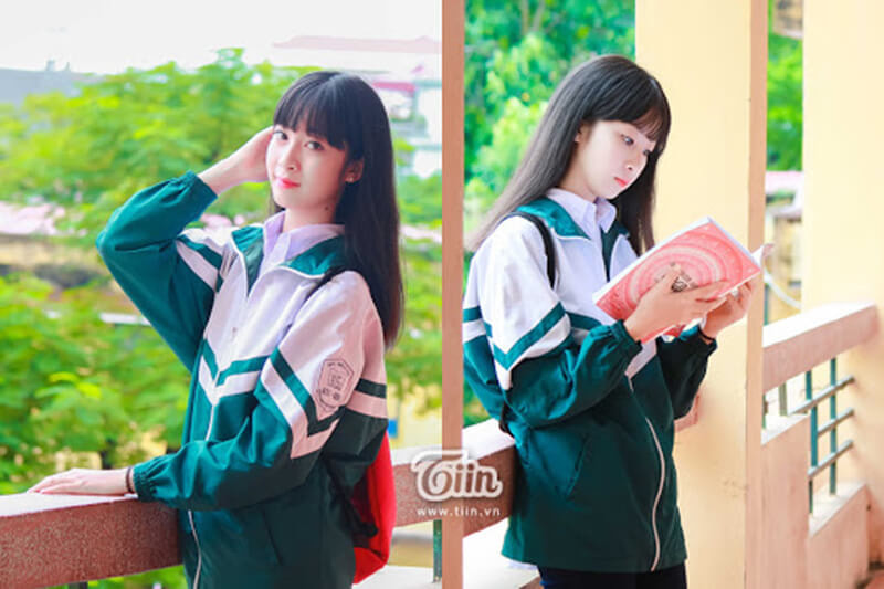 Áo khoác gió đồng phục học sinh mùa đông (Nguồn: Tiin.vn)