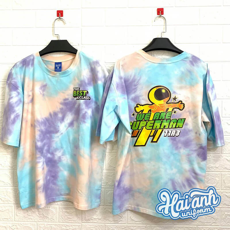 Làm áo lớp Tie dye đẹp ở Bắc Giang