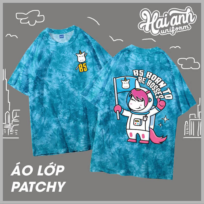 Mẫu áo lớp đồng phục học sinh tiểu học Patchy