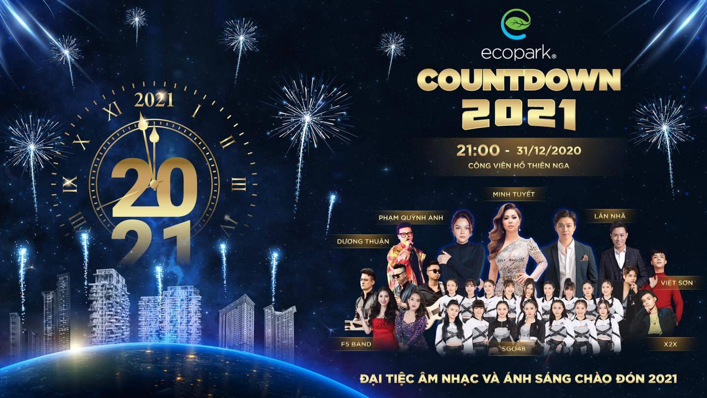 Cháy hết mình cùng Đại tiệc Countdown 2021 tại Ecopark