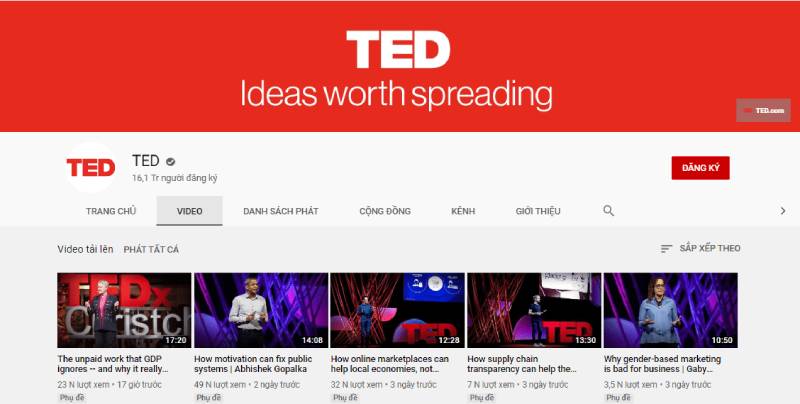 Nâng cao trình độ nghe, nói cùng các diễn giả tại Ted Talks