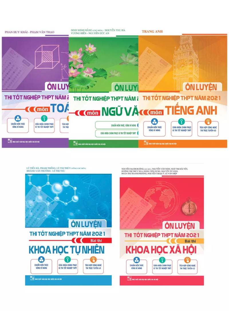Bộ sách Ôn luyện thi tốt nghiệp THPT 2021 hiệu quả