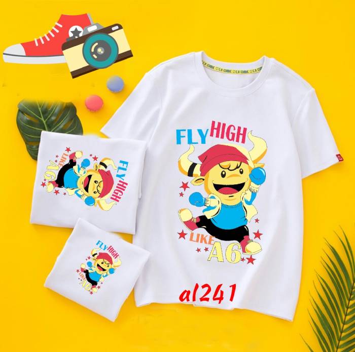 Áo lớp in hình trâu cách điều Fly High độc đáo