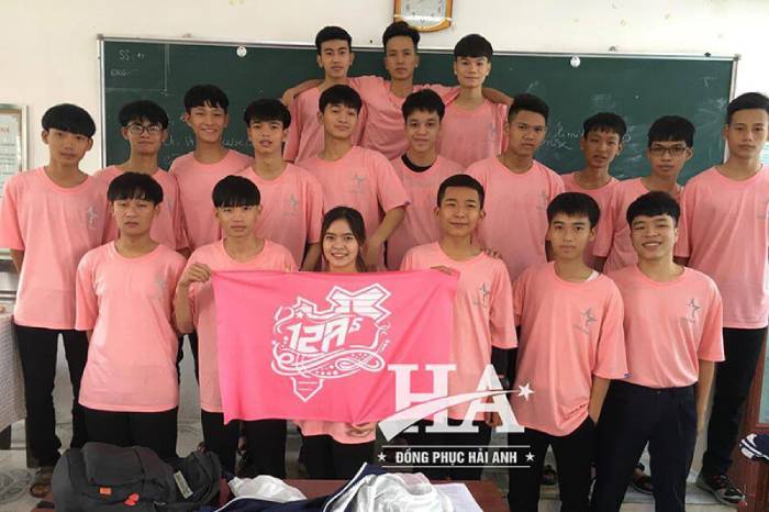Áo thun cổ tròn màu hồng nhạt thiết kế đơn giản