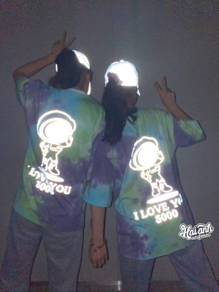 Áo lớp tie dye phản quang