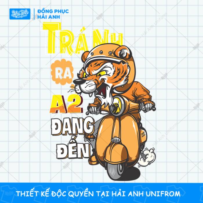 Hình in áo đồng phục đạm chất "trùm trường"