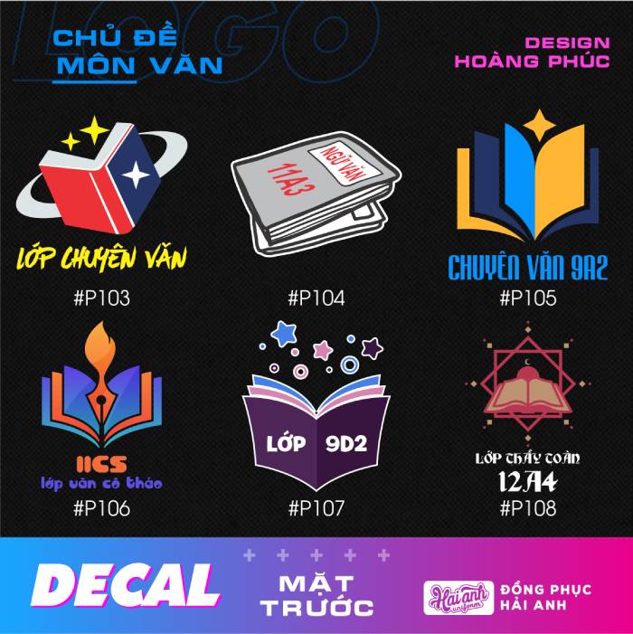Hình in áo lớp chuyên Văn đẹp được in Decal