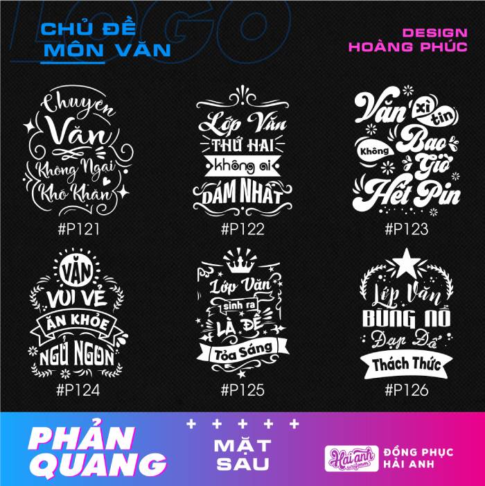 BST hình in áo lớp phản quang cho lớp chuyên Văn