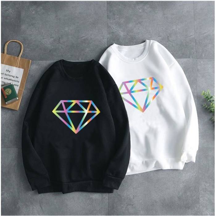 Logo kim cương phản quang 7 màu nổi bật