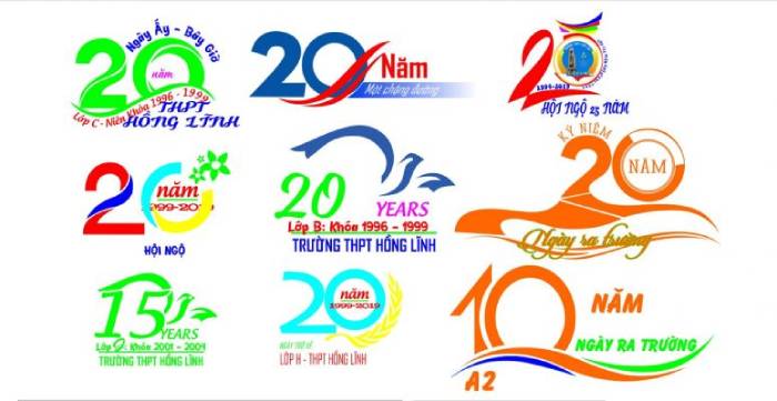 Logo áo họp lớp dành kỉ niệm dành cho cựu sinh viên