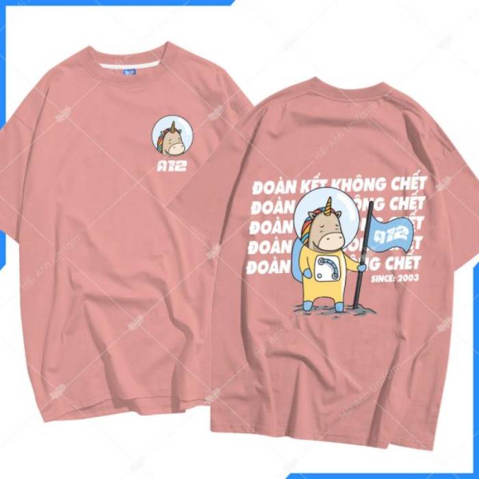 Mẫu áo thun Unisex cổ tròn form rộng
