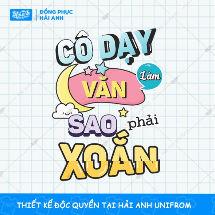 Slogan "Cô dạy văn làm sao phải xoắn"