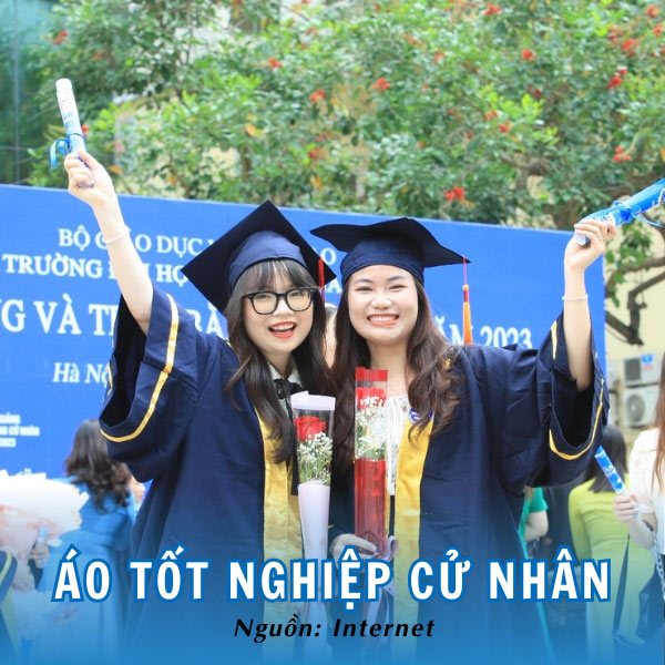 Áo cử nhân trường HNUE dịp lấy bằng tốt nghiệp