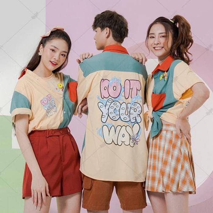 Sơ mi Funny Windy phá cách làm đồng phục lớp