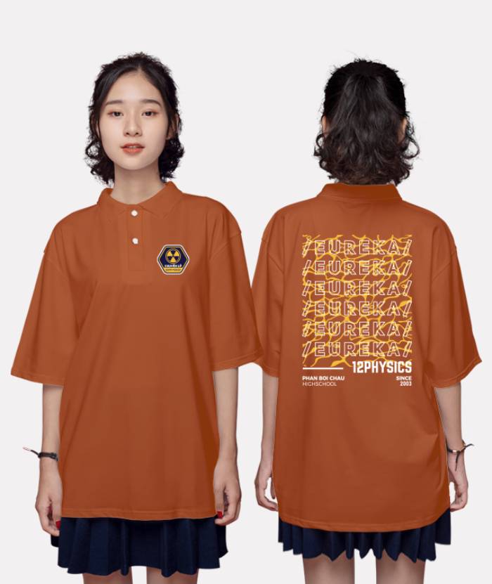 Mẫu áo polo form rộng Oversie cho học sinh, sinh viên