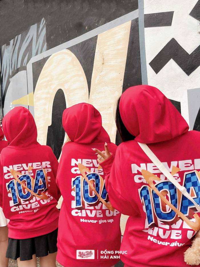 Áo lớp Hoodie nỉ phong cách