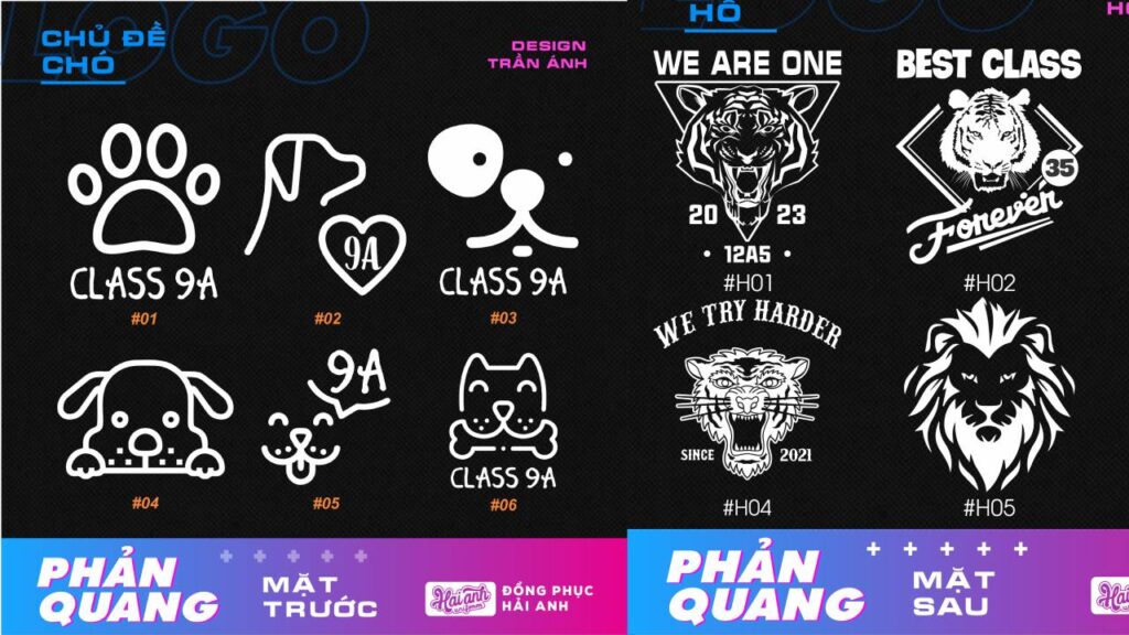logo áo lớp 12 con giáp