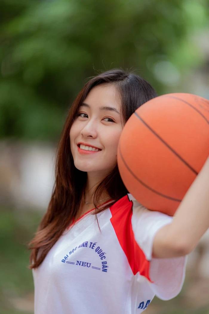 Đồng phục thể dục trường Neu màu đỏ trắng