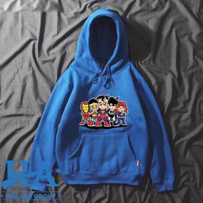 Áo lớp Hoodie phối hình in giữa cáo tinh xảo