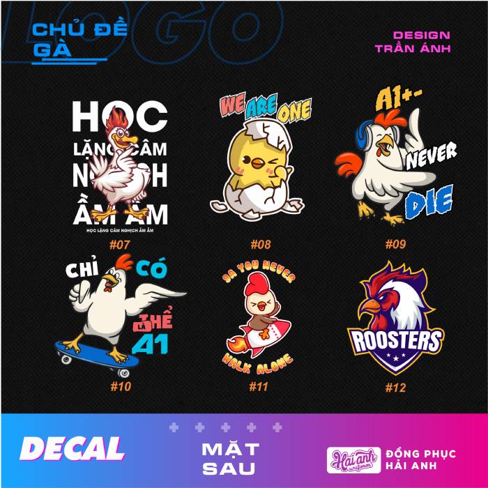 Áo lớp Decal cho team tuổi Dậu