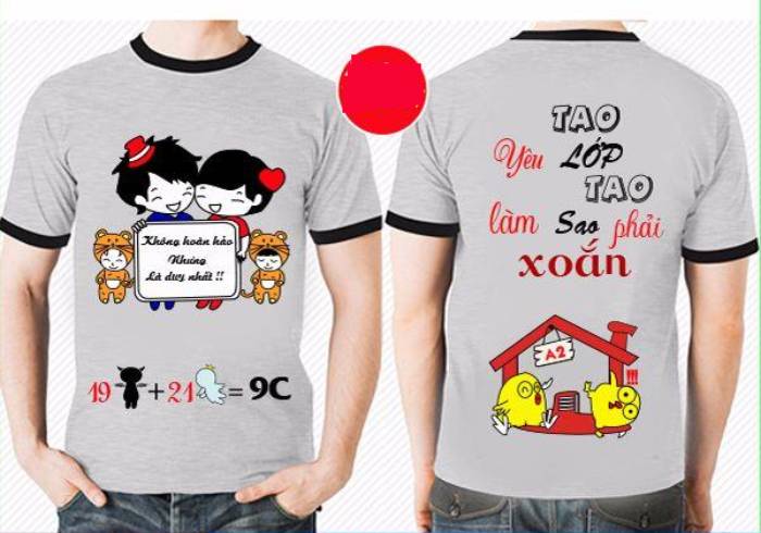 Logo áo đồng phục lớp hài hước